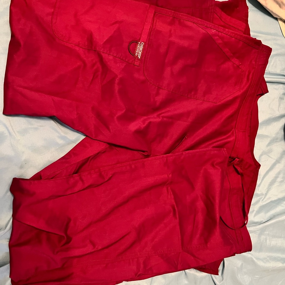 Figs Burgundy Scrub Pants